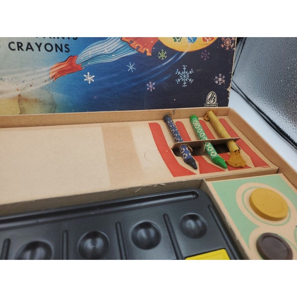 Vtg Jack Frost Paint Set Hassenfeld Bros. Central Falls RI 1630 Hasbro READ